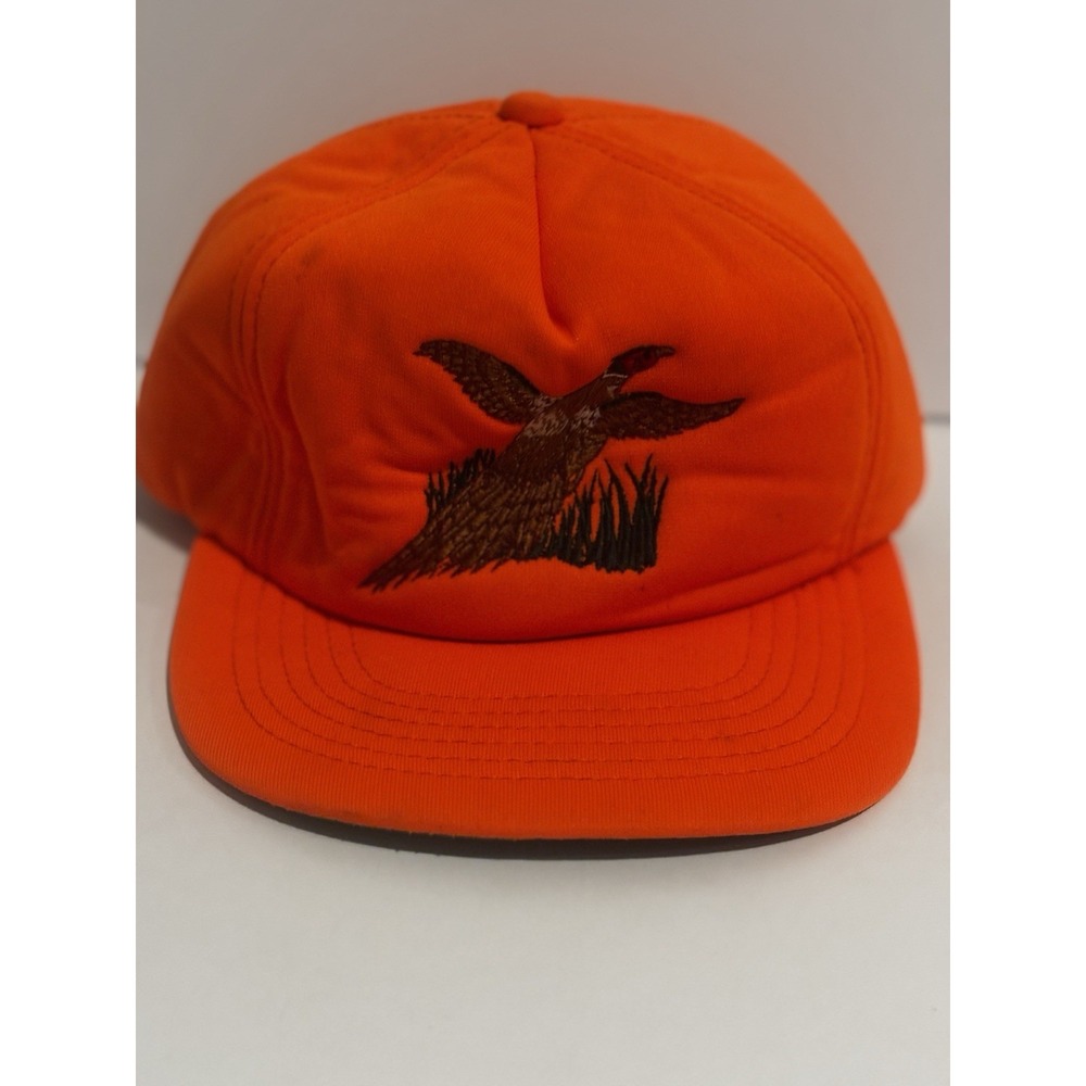 Winchester Vintage Hunting Hat Duck Orange Embroidered‎ Adjustable SnapBack